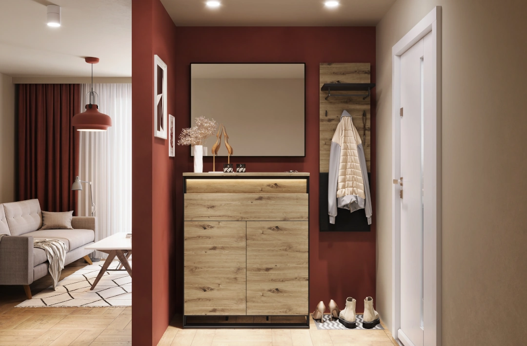 Quant garderoba w stylu loft