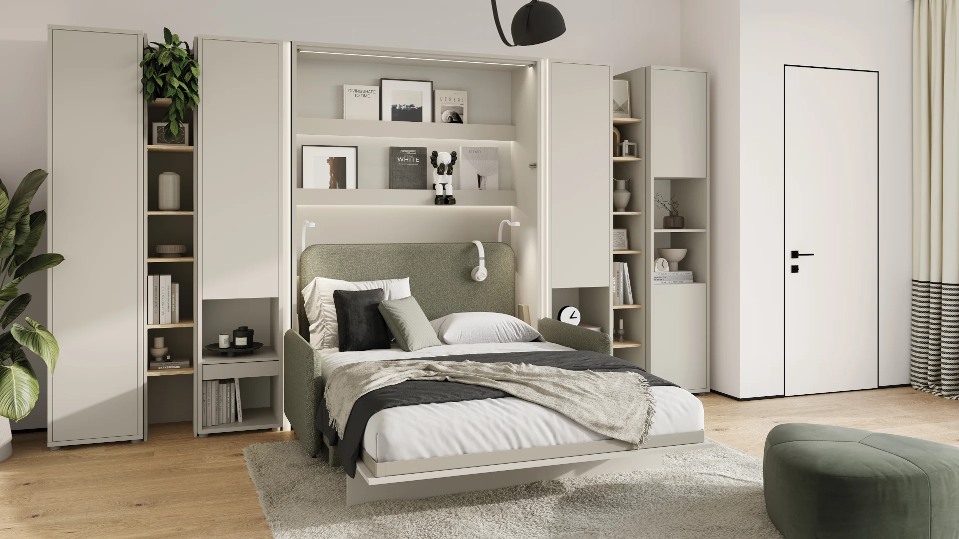 Półkotapczan BED CONCEPT w salonie