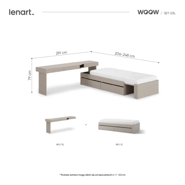 wymiary produktu SET-WOS3L