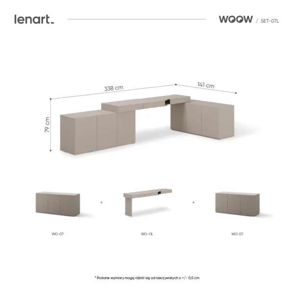 wymiary produktu SET-WOS7L