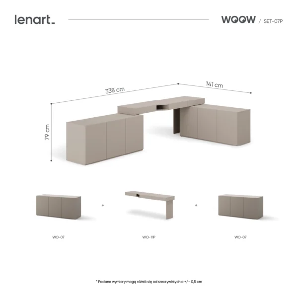 wymiary produktu SET-WOS7P