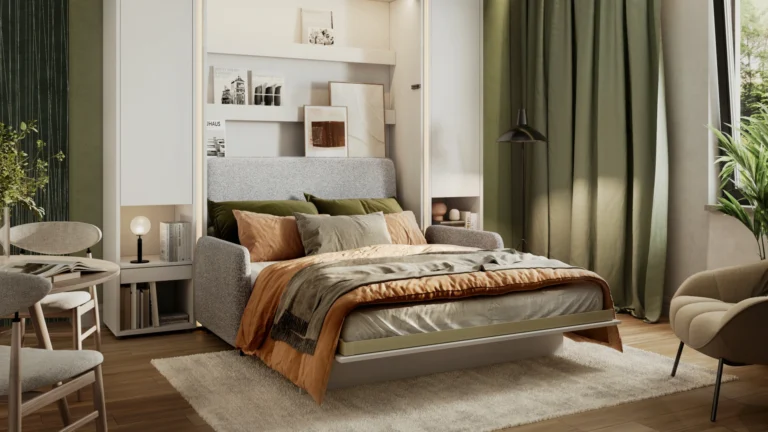 Bed Concept połkotapczan z sofą i zagłówkiem