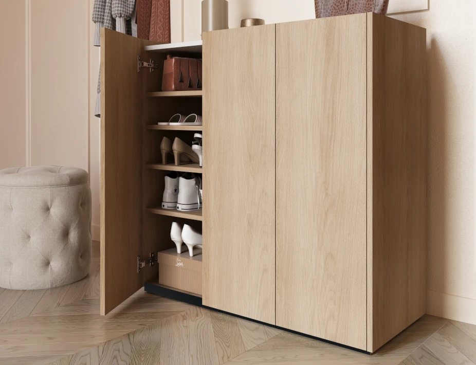 wnętrze z półkami komody Easy